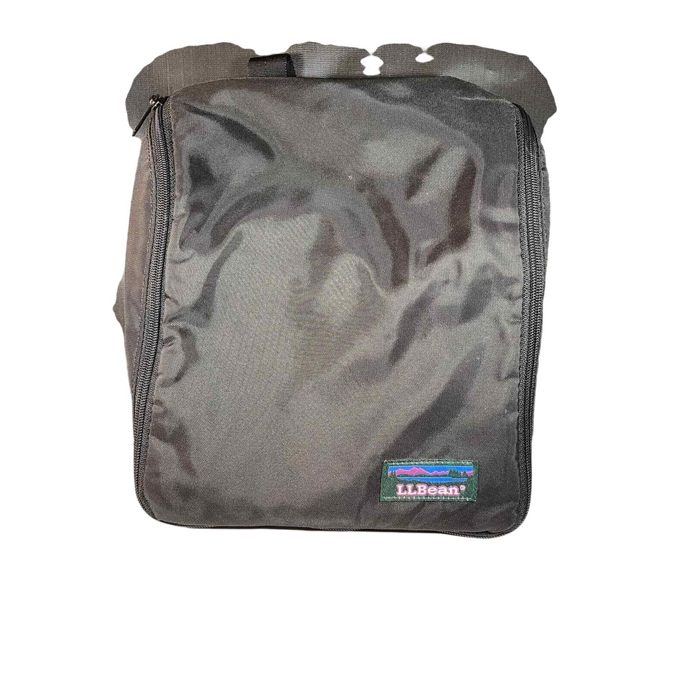 LL‎ Bean Personal Organizer Toiletry Bag Black Hanging Travel Kit Medium